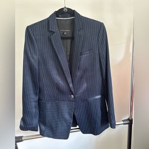 Banana Republic blue with white sticking blazer